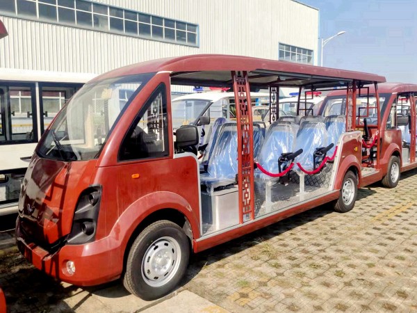 五菱14座电动观光车